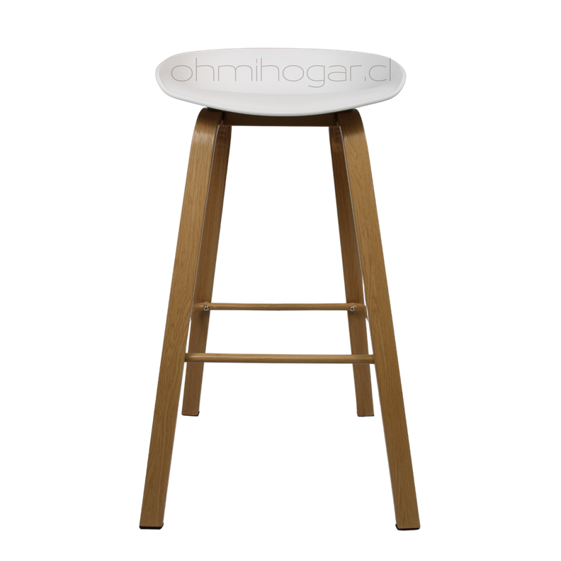 Pack 4 Taburetes Cup Blanco 75cm -4