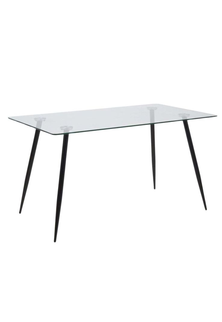 Mesa Eames Vidrio Rectangular 130x80cm