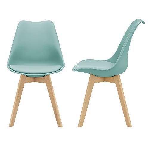 Silla Eames Acolchada Menta Pálido-1