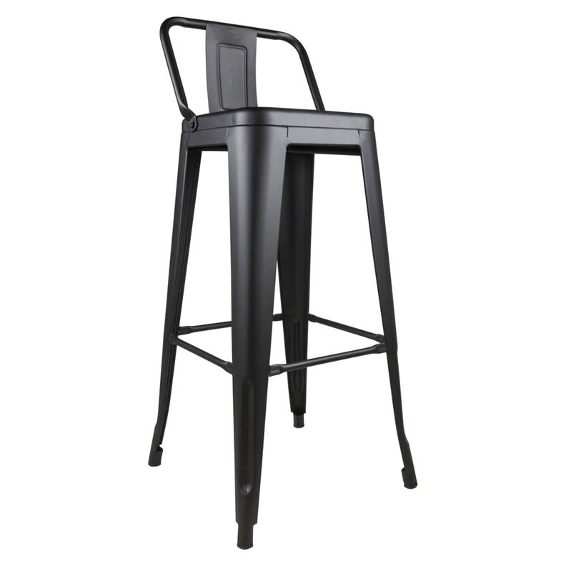 Pack 4 Taburetes Tolix Negro 65cm-1