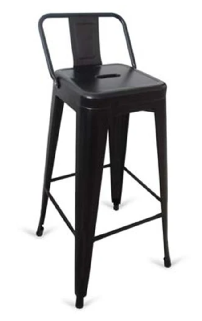 Pack 4 Taburetes Tolix Negro 65cm-3