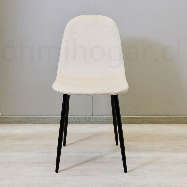 Pack 4 Sillas Eames VelVet PN Crema -2