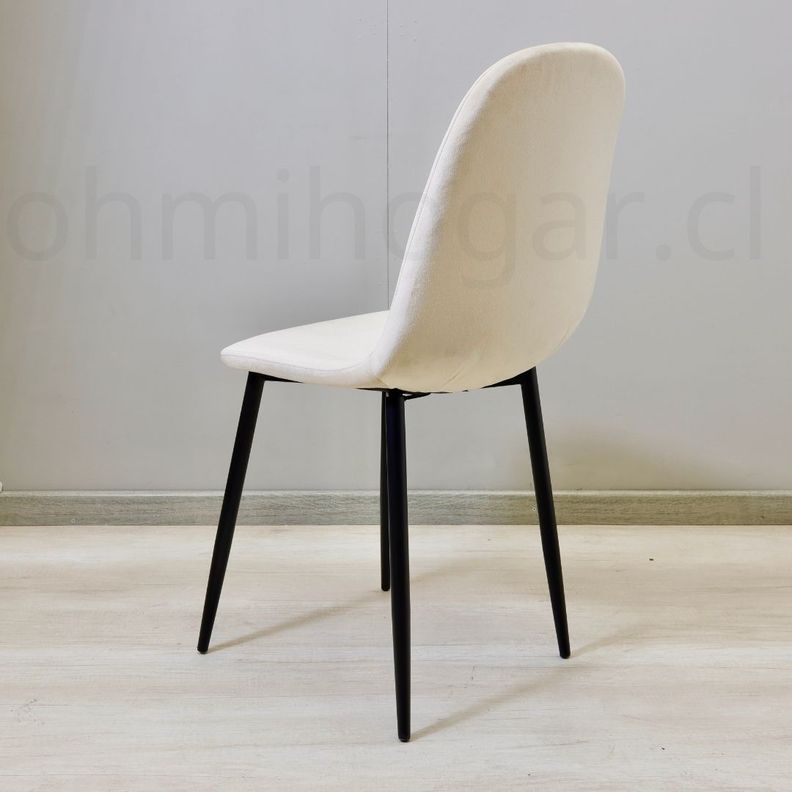 Pack 4 Sillas Eames VelVet PN Crema -3