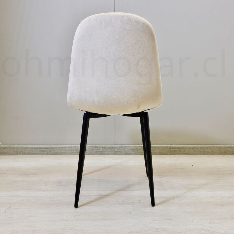 Pack 4 Sillas Eames VelVet PN Crema -4