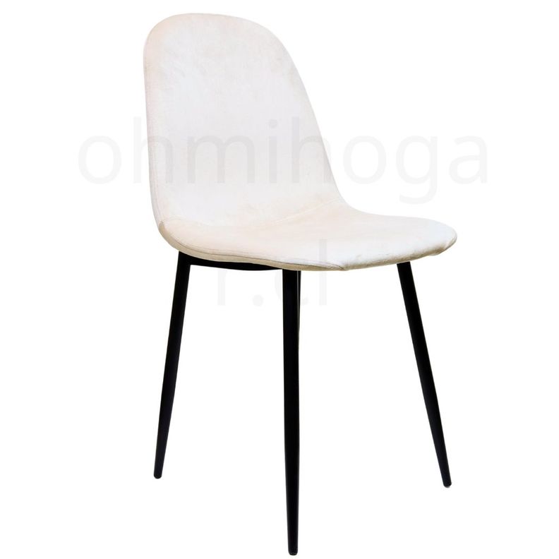 Pack 4 Sillas Eames VelVet PN Crema -6