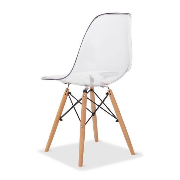 Silla Eames Transparente monolitica -2