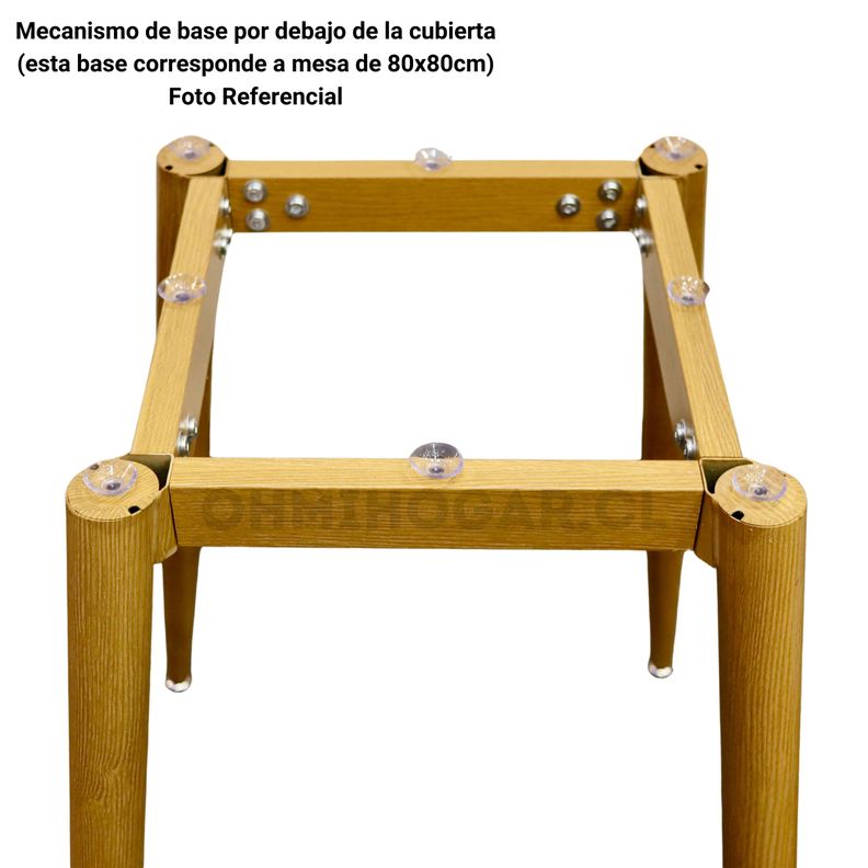 Mesa de Comedor Redonda de Cuarzo Calacatta Soft 80cm de Diámetro-6