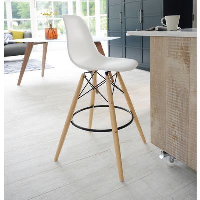 Taburete Eames blanco-6