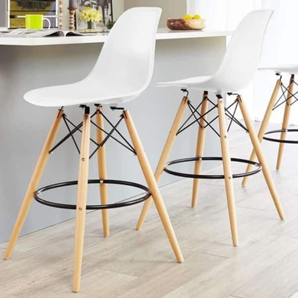 Taburete Eames blanco-8