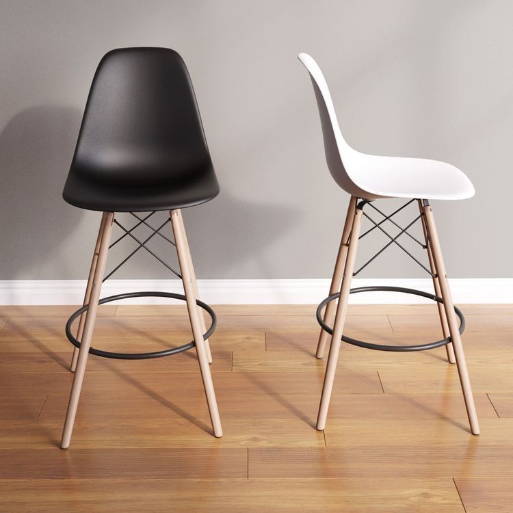 Taburete Eames blanco-7