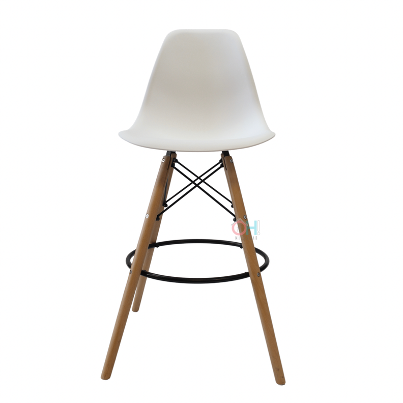 Taburete Eames blanco-1