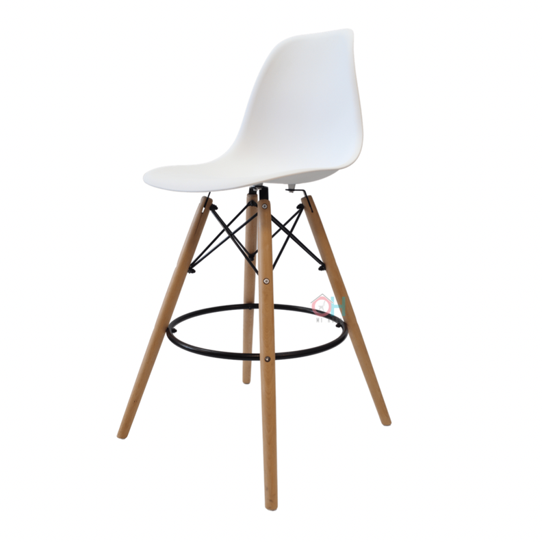 Taburete Eames blanco-0