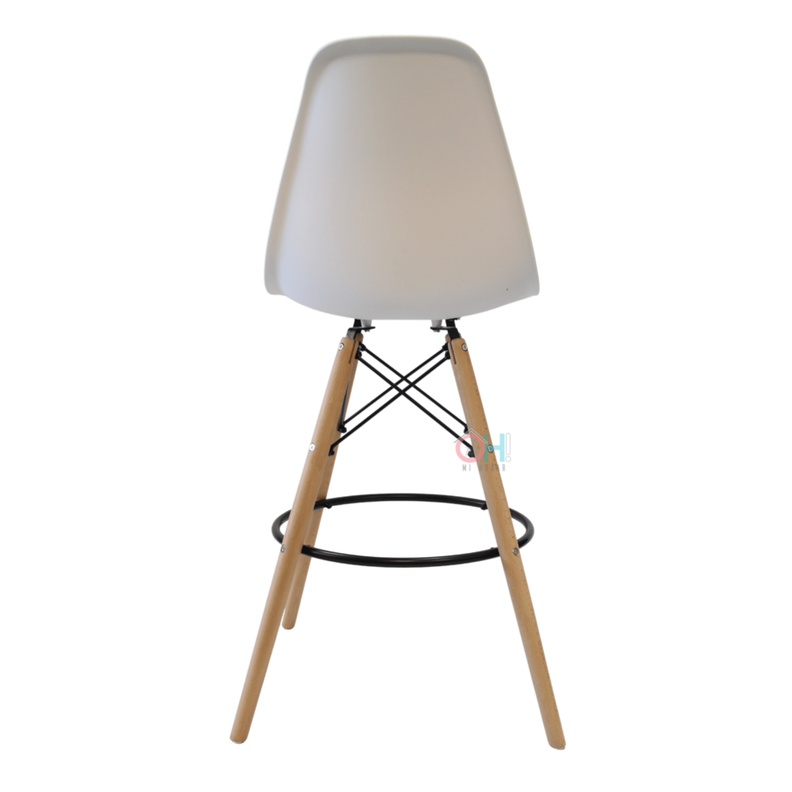 Taburete Eames blanco-4