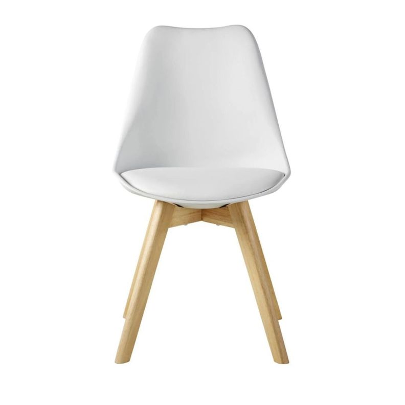 Pack 4 Sillas de Comedor Eames Acolchadas Blanco-2