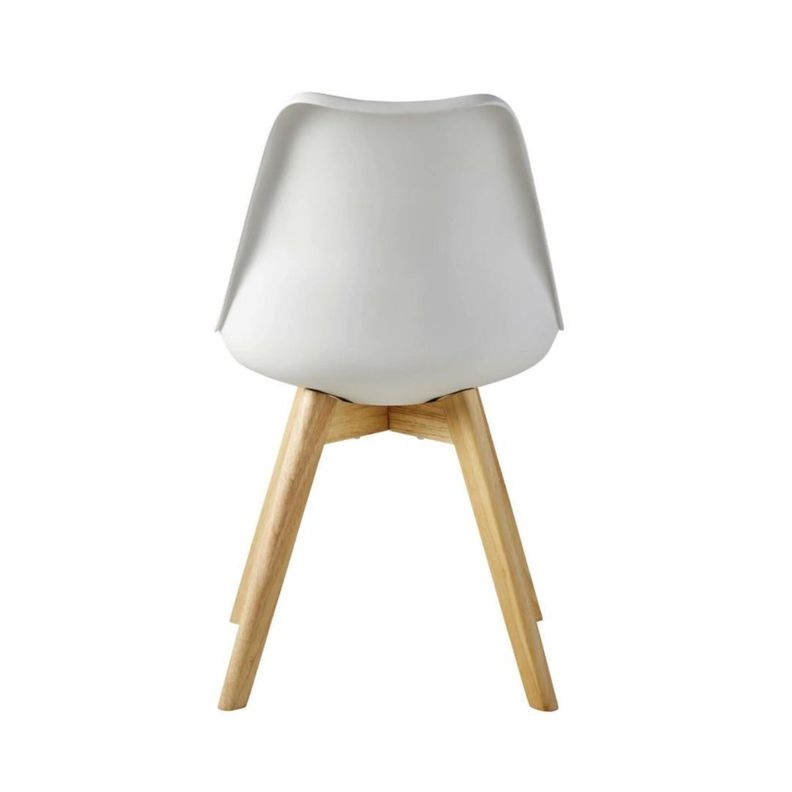 Pack 4 Sillas de Comedor Eames Acolchadas Blanco-3