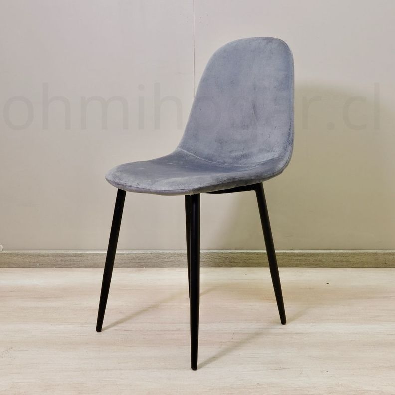 Pack 4 Sillas Eames VelVet PN Gris -1