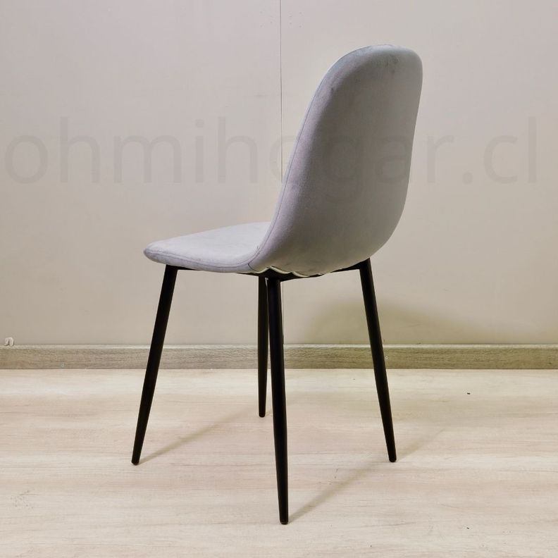 Pack 4 Sillas Eames VelVet PN Gris -4