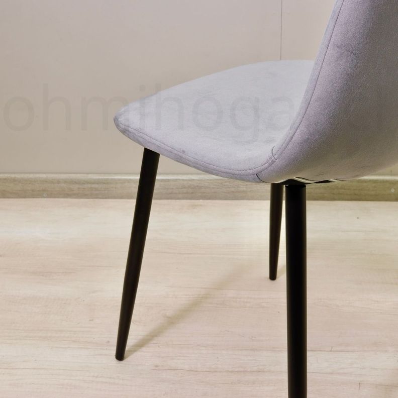 Pack 4 Sillas Eames VelVet PN Gris -7