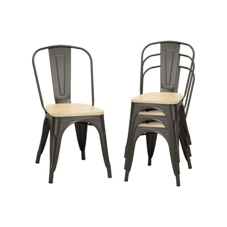 Silla Tolix Oak Negro -2