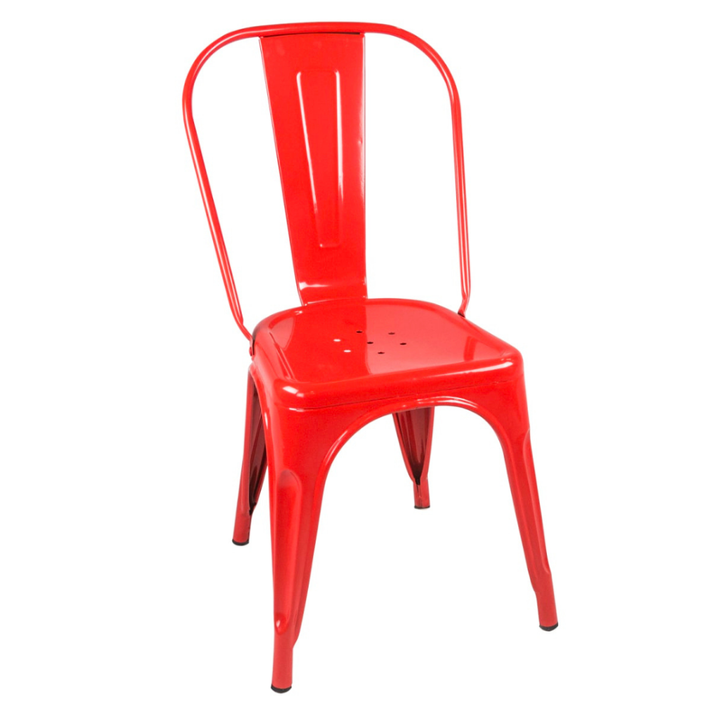 Pack 4 Sillas Tolix Rojo -1