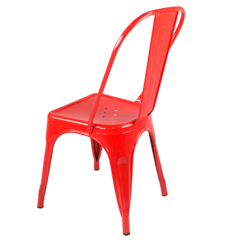 Pack 4 Sillas Tolix Rojo -2