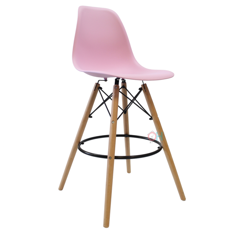 Taburete Eames Rosa-0