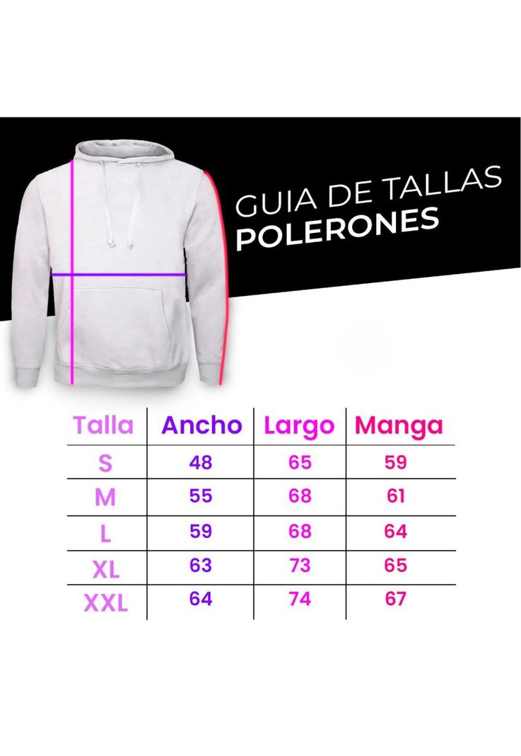 Poleron Canguro Sublimable con Gorro Colores y Tallas-1