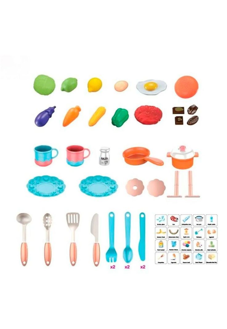 Set de Cocina Juguete Con Luz Sonido Agua Vapor Y Mas 65 Cm.-2