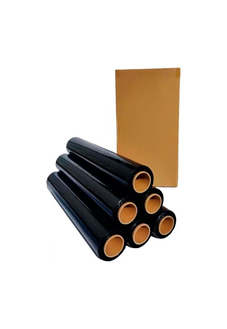 Alusa Film Stretch Embalaje Negro 6 Rollos / 300 Metros