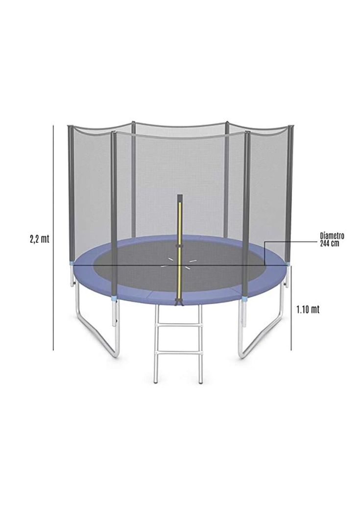 Cama Elástica Trampolin 2.44m -3