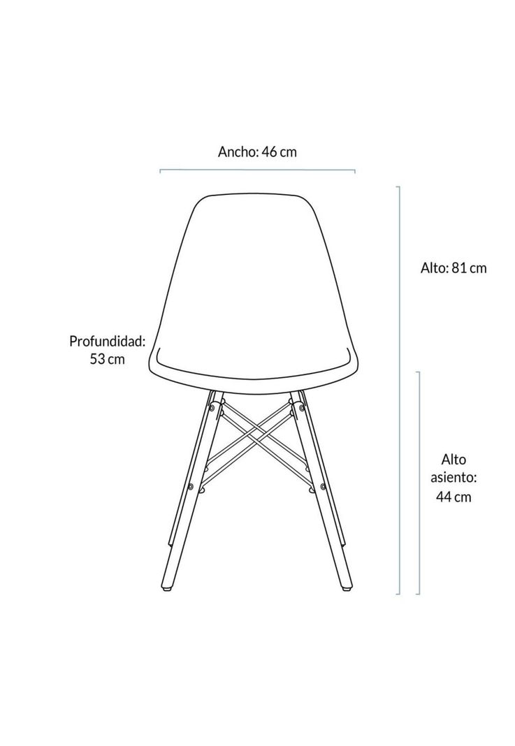 Silla Eames Paris Para Comedor Colores-3