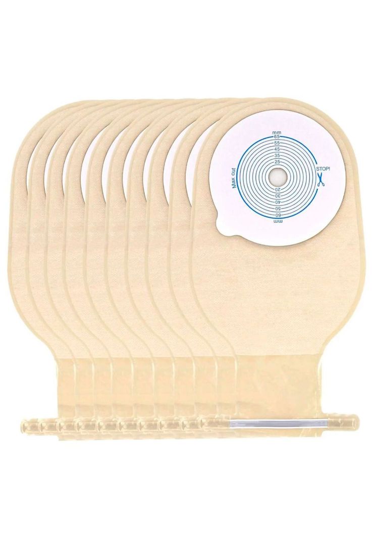 10x Bolsa Colostomía Drenable Con Filtro Anti Olor Y Gases-0