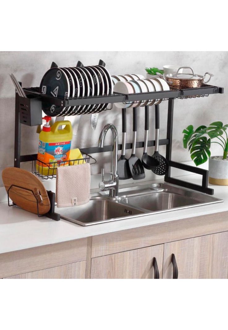 Secador Rack Escurridor De Loza Platos 2 Niveles-2