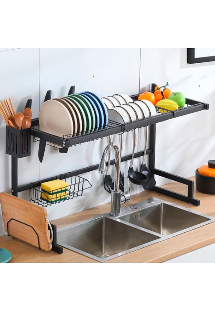 Secador Rack Escurridor De Loza Platos 2 Niveles-3