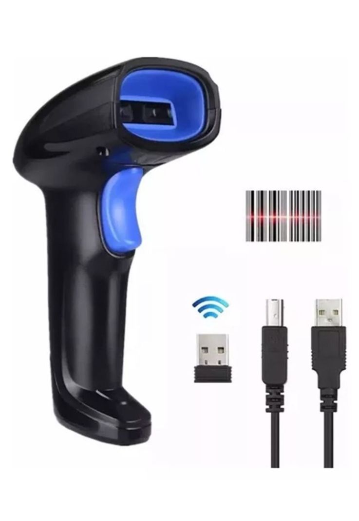 Lector Escáner De Código De Barras Inalámbrico 2.4g Pistola