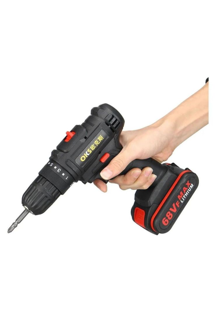 Taladro Atornillador 68v Inalambrico 2 Velocidades + batería-0