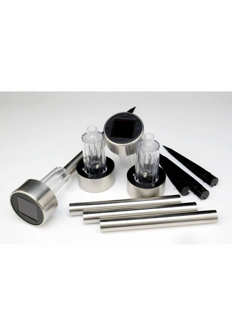 Set 10 Focos Faroles Leds Solares Para Jardin Iluminación-2