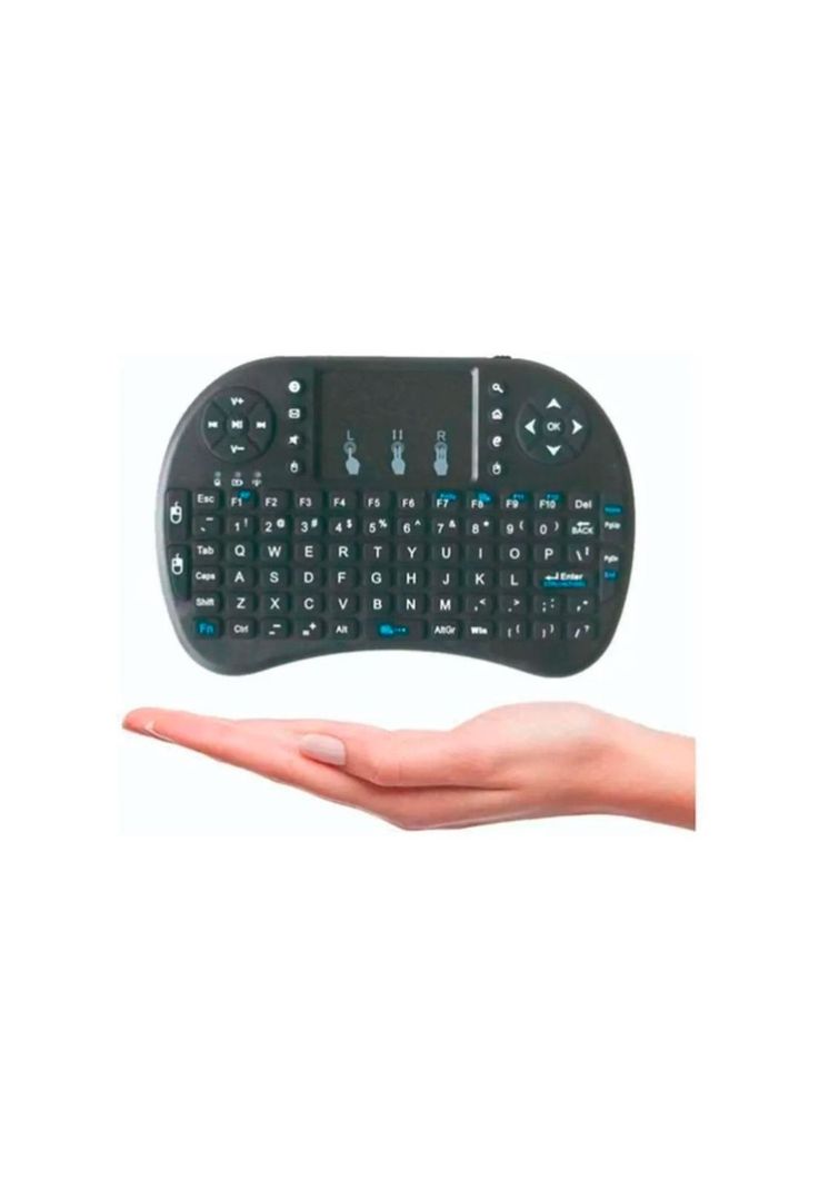 Mini Teclado Inalámbrico C/iluminacion Touchpad Smartv Pc-2