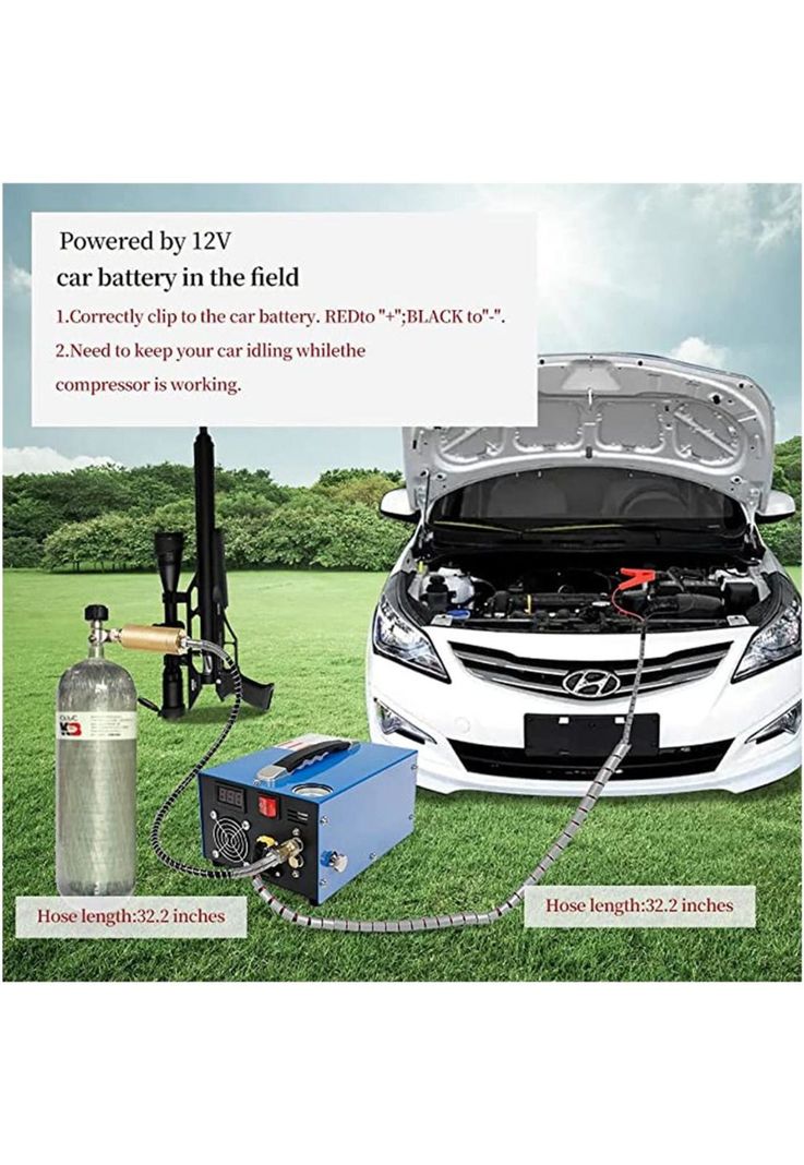 Compresor De Aire Pcp Auto 12v 30mpa 4500psi-1