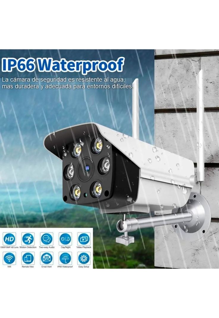 Camara Ip Exterior Hd Wifi 360° Vision Nocturna-3