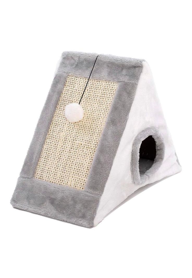 Rascador de Gato + Casita y Pompon MX27-4