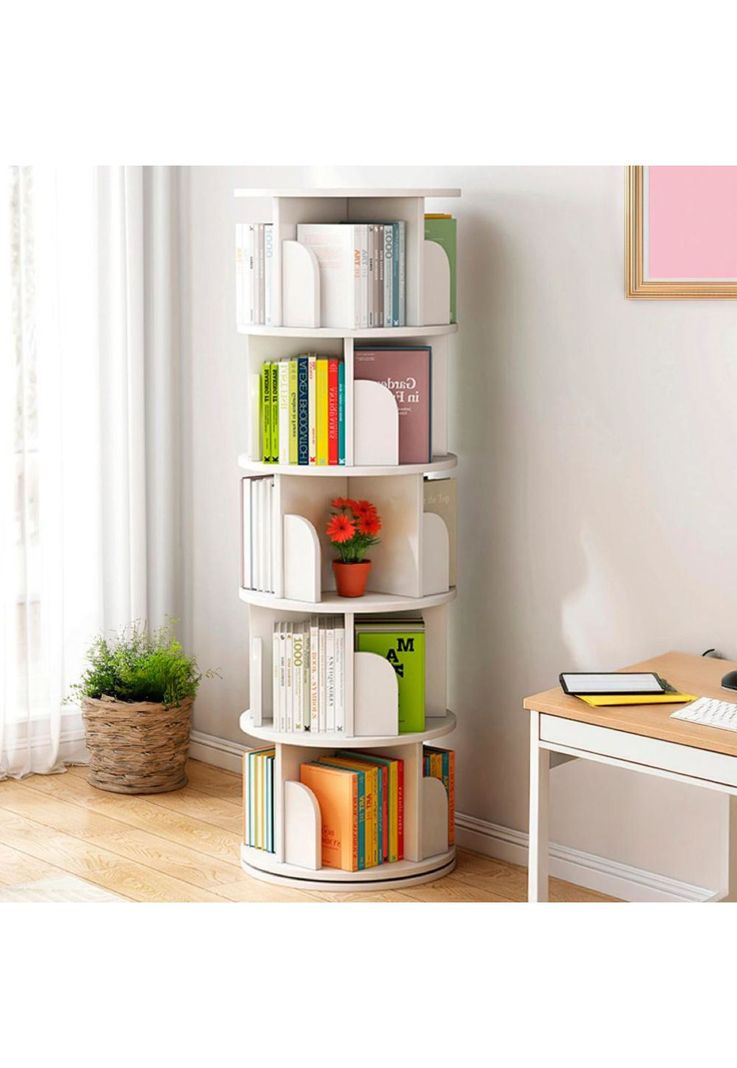 Librero giratorio 5 niveles 160x46cm Chic Home-1