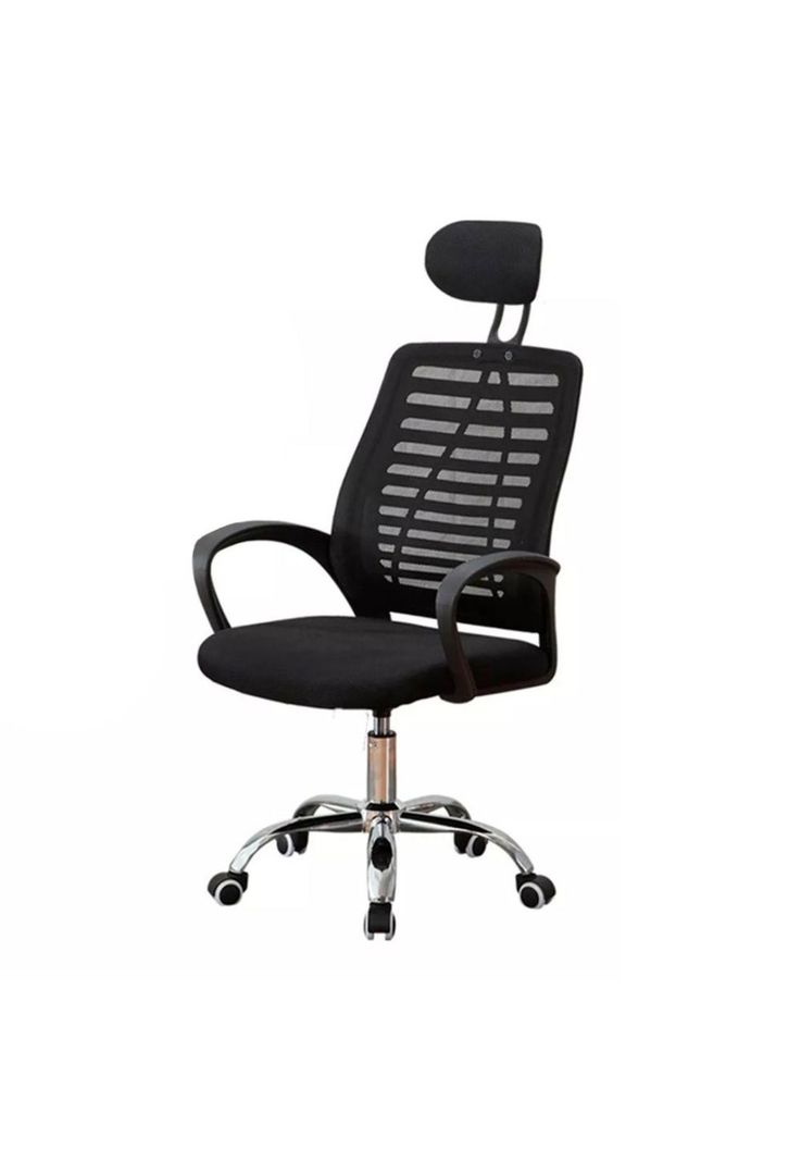 Silla Ejecutiva de Oficina Con Apoya Cabeza Colores Negro