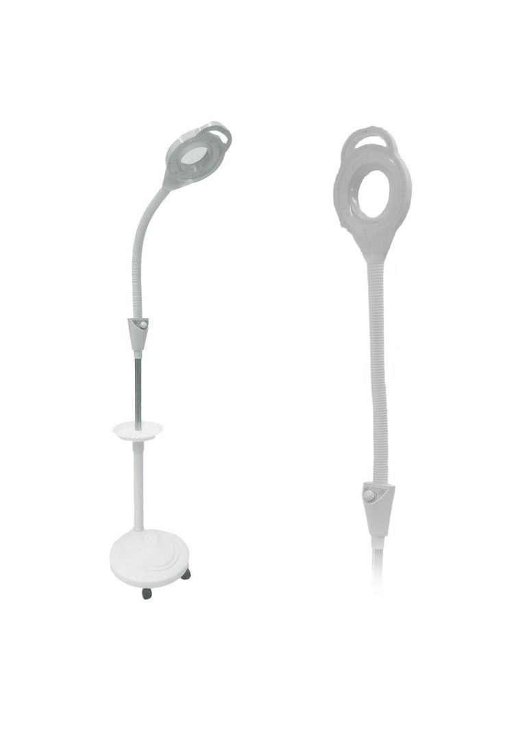 Lámpara de Pie Led con Lupa X16 Bandeja de Apoyo-1