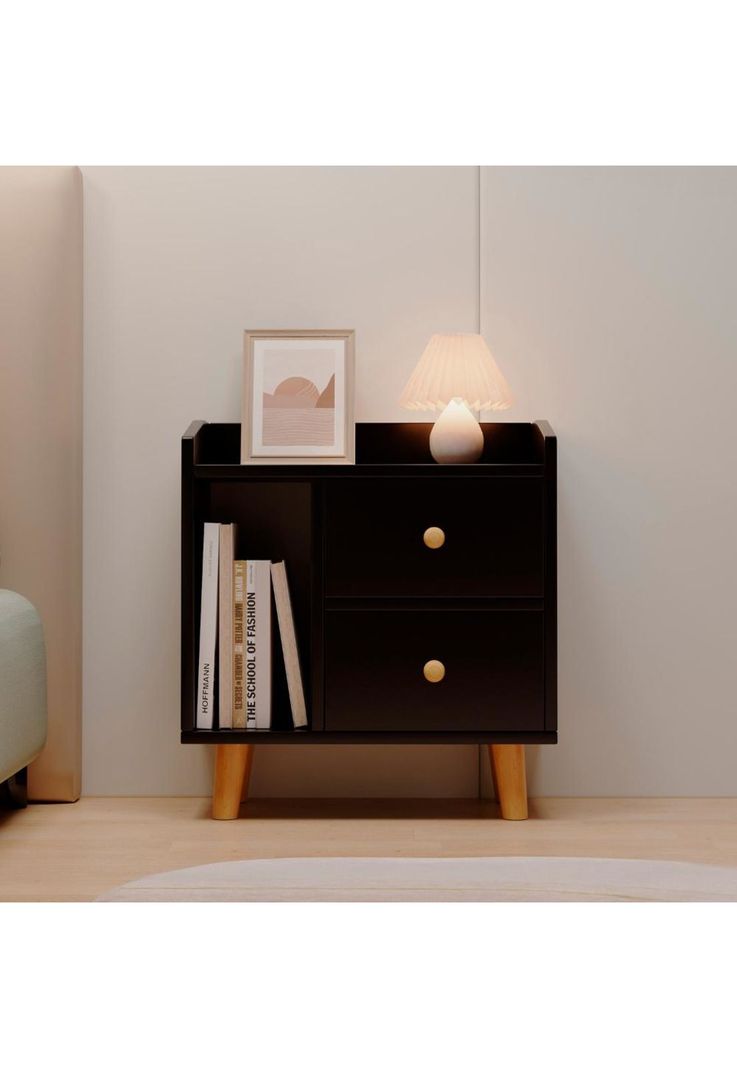 Velador 2 cajones 48cm Chic Home-2