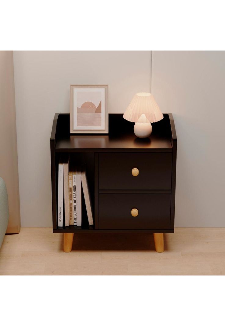Velador 2 cajones 48cm Chic Home-3