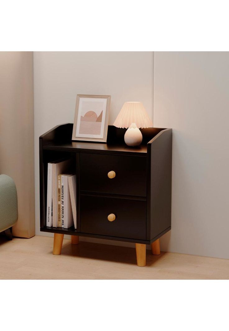 Velador 2 cajones 48cm Chic Home-4