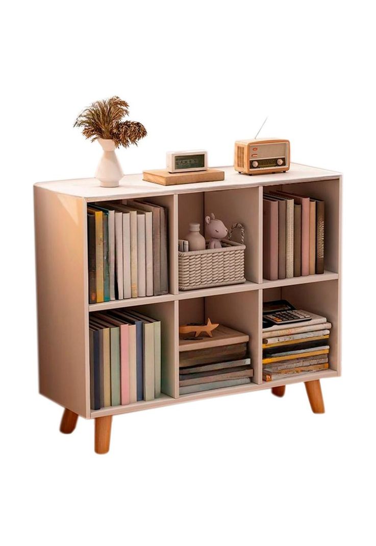 Librero estante nordico 90x30x70cm Chic Home Blanco