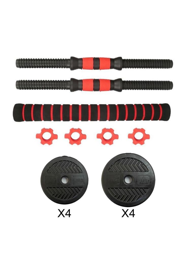 Set De Mancuernas 15 Kg Barra Armable Ajustable-1
