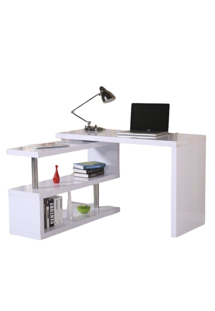 Escritorio moderno en L 140*50*75cm Chic Home Blanco